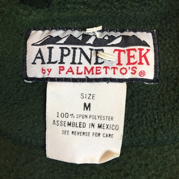 Alpine Tek by Palmetto's Fleece Pullover Women’s M Full Zip Green Cozy - Picture 7 of 8